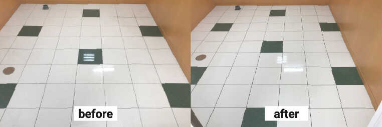 防滑施工のbefore after