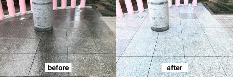 防滑施工のbefore after
